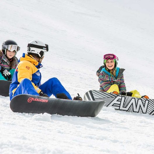 Winter Snowboard Piste Kinder